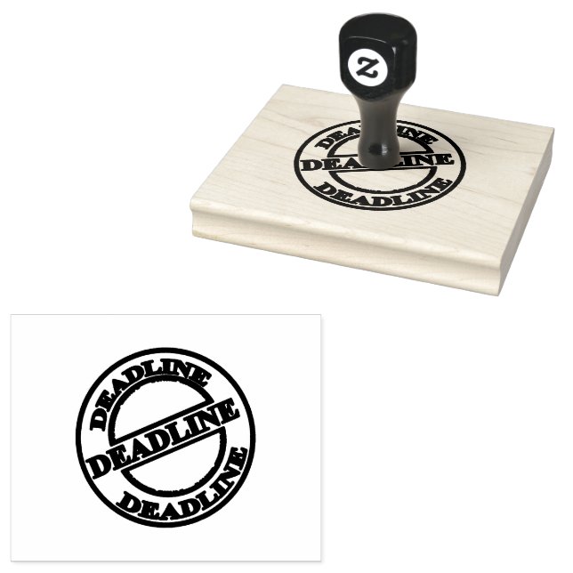 DEADLINE Attention Tasks Document Seal Workflows  Rubber Stamp (Stamped)