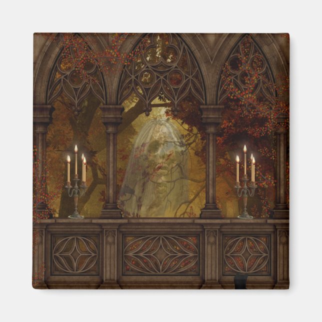 Deadly Figure Halloween Magnet (Front)