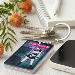 Deadly Gothic Girl Key Ring