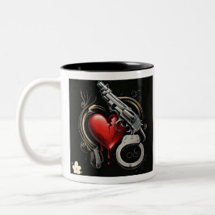 "Deadly Love Story" Two-Tone Coffee Mug