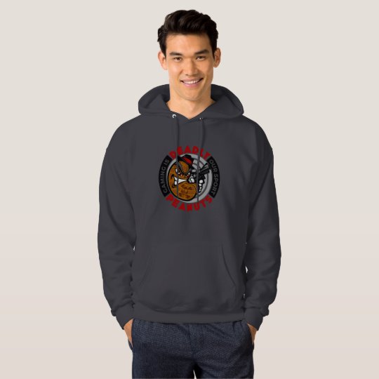 Deadly Peanuts Gaming clan logo Hoody - grey