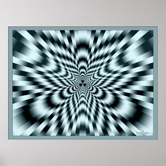 Deadly Radiation Optical Illusion Poster (Front)