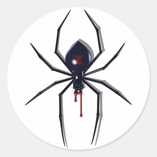Deadly Spider Bite Stickers (Front)