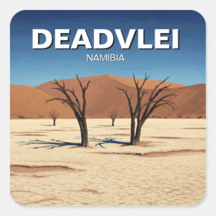Deadvlei Namibia Travel Square Sticker