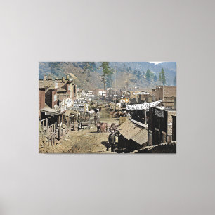 DEADWOOD as Seen by Wild Bill Hickok 1876 Canvas Print