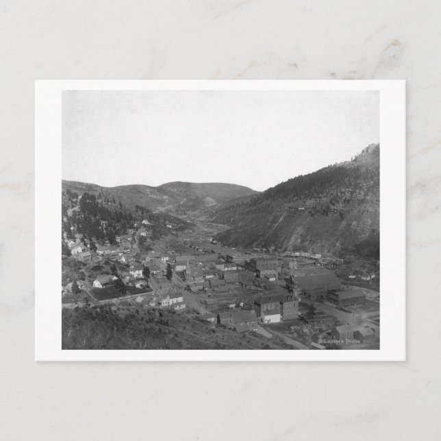 Deadwood from Livingston's Hill Photograph Postcard (Front)