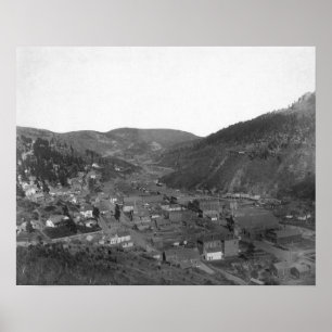 Deadwood from Livingston's Hill Photograph Poster