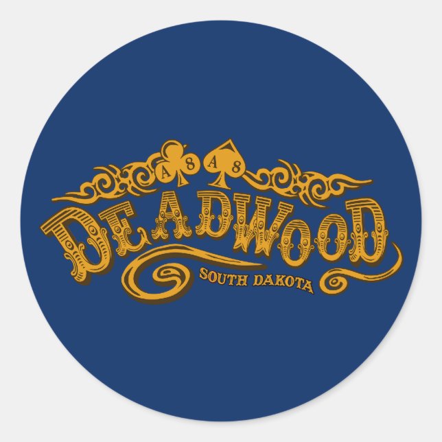 Deadwood Saloon Classic Round Sticker (Front)