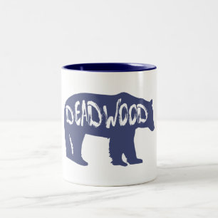 Deadwood South Dakota Bear Two-Tone Coffee Mug