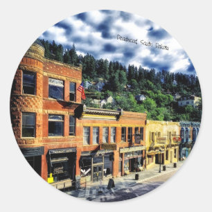 Deadwood, South Dakota Classic Round Sticker