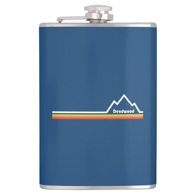 Deadwood South Dakota Hip Flask (Front)