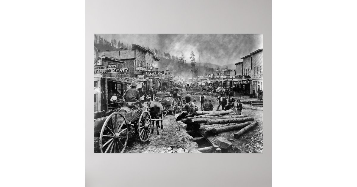 DEADWOOD SOUTH DAKOTA in 1876 Poster | Zazzle