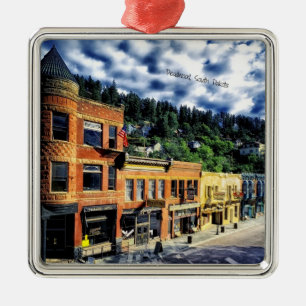 Deadwood, South Dakota Metal Tree Decoration