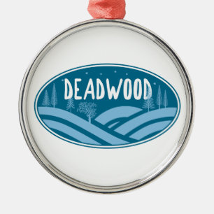 Deadwood South Dakota Outdoors Metal Tree Decoration