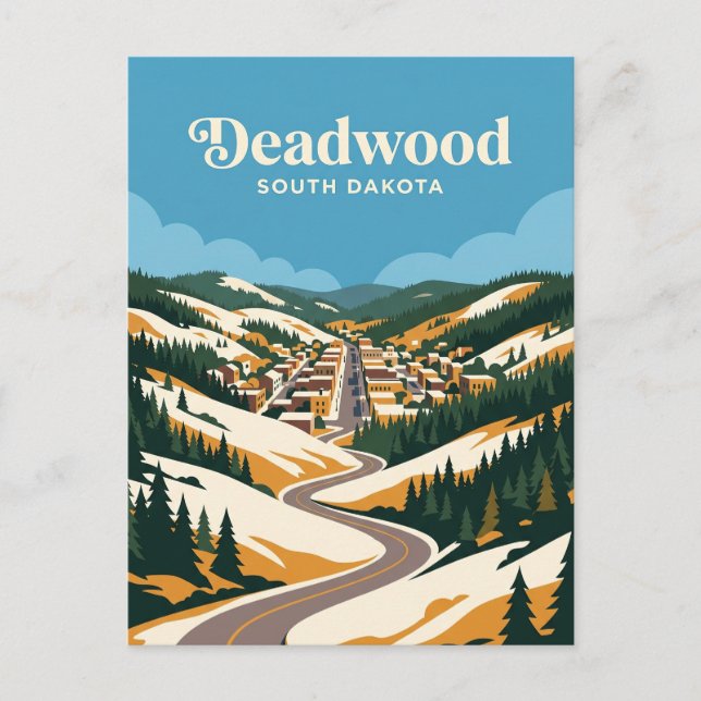 Deadwood South Dakota Postcard (Front)