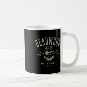 Deadwood South Dakota Usa Distressed Design Souven Coffee Mug