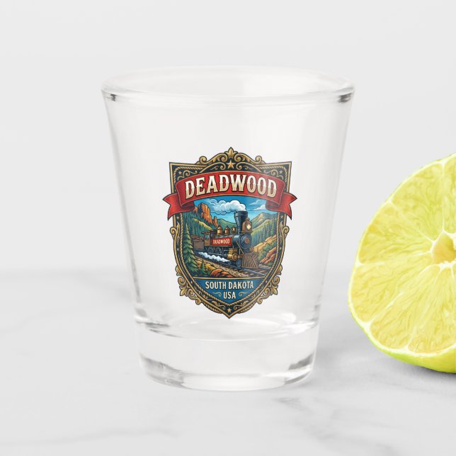 Deadwood USA Shot Glass (Front)