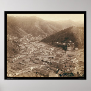 Deadwood View from Mt. Moriah SD 1888 Poster
