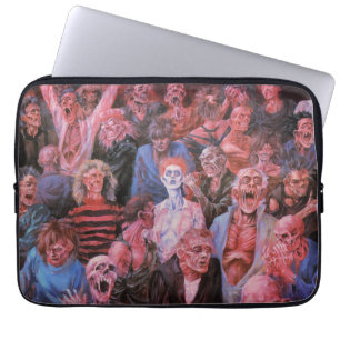 Deadworld zombie crowd laptop sleeve