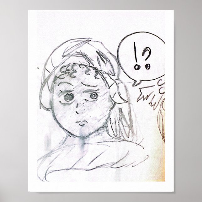 Deaf artist, hand-made art, drawings. poster (Front)