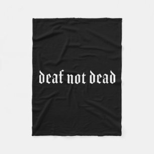 Deaf Asl Hand Gesture Deaf Hearing Loss Awareness Fleece Blanket