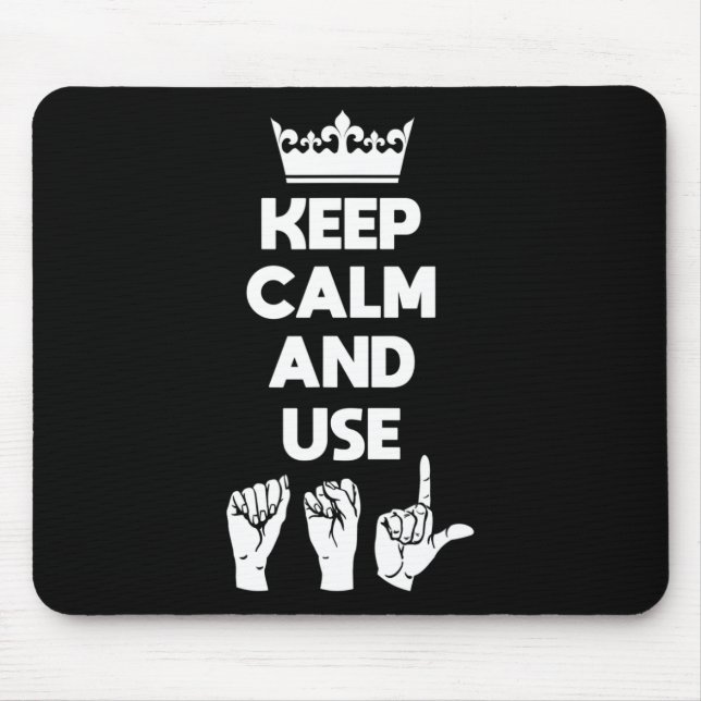 Deaf Awareness And Sign Language 1  Mouse Mat (Front)