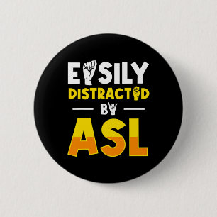 Deaf Awareness And Sign Language 3 6 Cm Round Badge