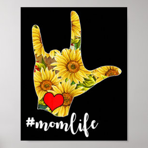 Deaf Awareness ASL Sign Language Sunflower I Love
