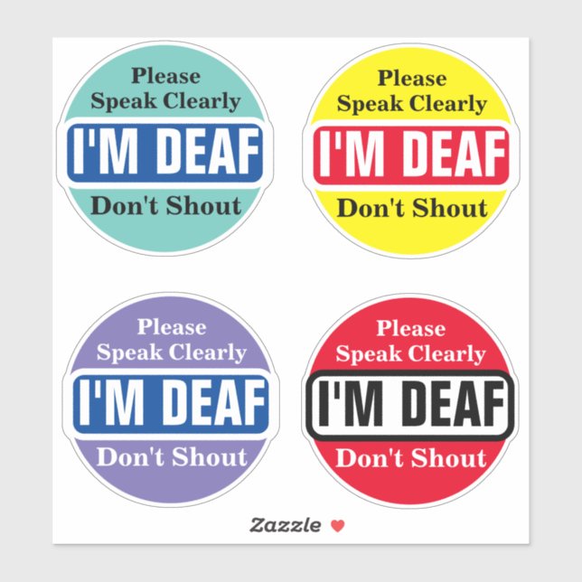Deaf awareness Hard of hearing deafness aware lip (Sheet)
