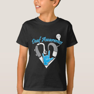 Deaf Awareness Hearing Aid Asl Cochlear Implant T-Shirt