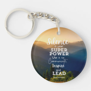 Deaf Awareness Inspirational  Key Ring