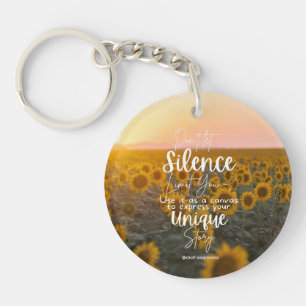 Deaf Awareness Inspirational  Key Ring