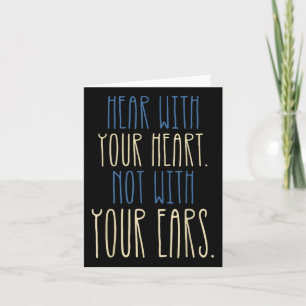 Deaf Awareness Language Deafness Disability Deaf P Card