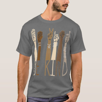 Deaf Be Kind Sign Language Hand Talking Teachers I T-Shirt