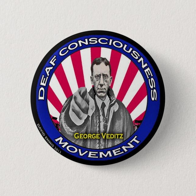 Deaf Consciousness Movement button (Front)