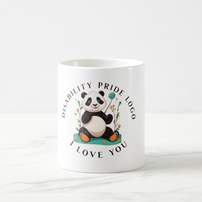 "Deaf & Disabled Pride T-Shirt | Sign Language Han Coffee Mug (Center)