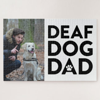 Deaf Dog Dad Jigsaw Puzzle