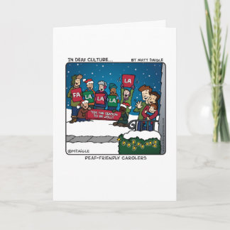 Deaf-Friendly Carolers Holiday Card