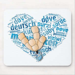 Deaf-Hand Mouse Mat
