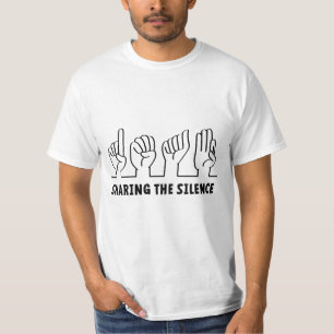 Deaf, hearing impaired, deafness, gestures of lang T-Shirt