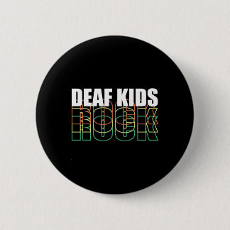 Deaf Kid Sign Language  6 Cm Round Badge