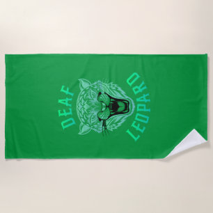 Deaf Leopard Beach Towel