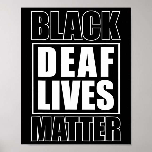 Deaf Lives Problem Deaf-mute  Poster (Front)