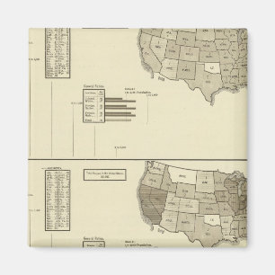 Deaf, Paupers, Prisoners statistical map Magnet