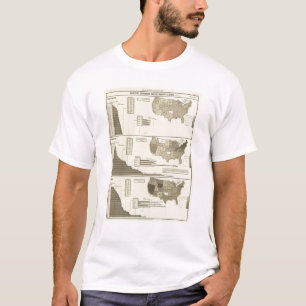 Deaf, Paupers, Prisoners statistical map T-Shirt