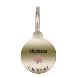 Deaf Pet Alert ID Tag