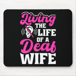 Deaf Pride Hearing Loss Awareness Deaf Awareness  Mouse Mat