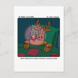 Deaf Rudolph Postcard