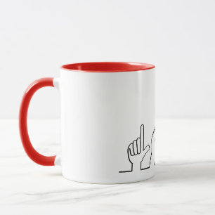 Deaf, sign-language love — love. I love you. Mug