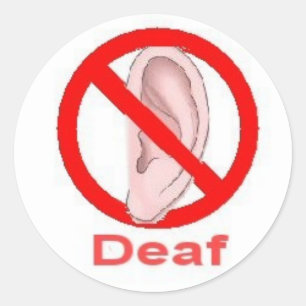 deaf sticker